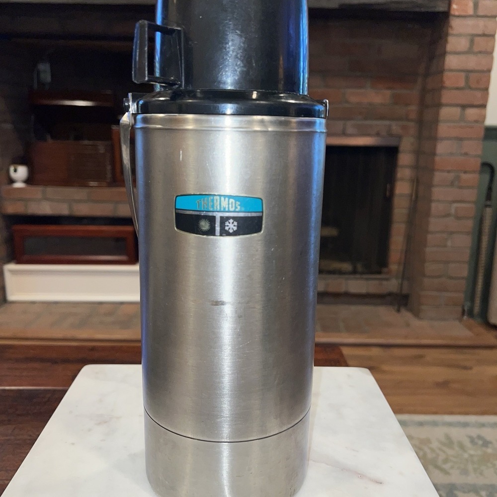 Vintage King Seeley Thermos Stainless Steel 2 Quart  Vacuum Bottle 64oz #2466